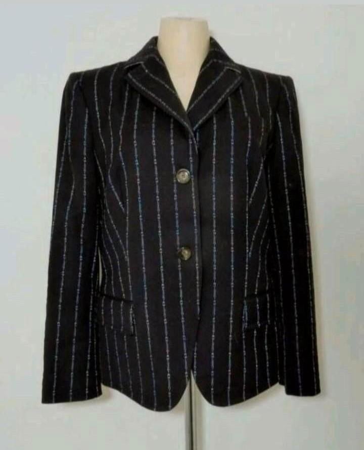 Donkerbruine haute couture blazer van 100% Missoni, Bruin, Verzenden, Maat 42/44 (L), Zo goed als nieuw