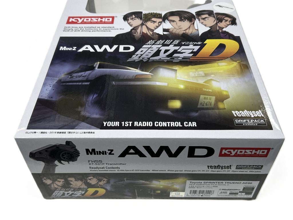 Kyosho Mini-Z AWD Sprinter Trueno AE86 Initial-D MA020N-L, Ophalen of Verzenden, Nieuw, Overige schalen, Auto onroad