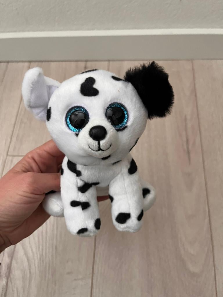 TY Catcher Dalmation - Beanie Babies, Overige karakters, Zo goed als nieuw, Meerkleurig, Klein (minder dan 20 cm)