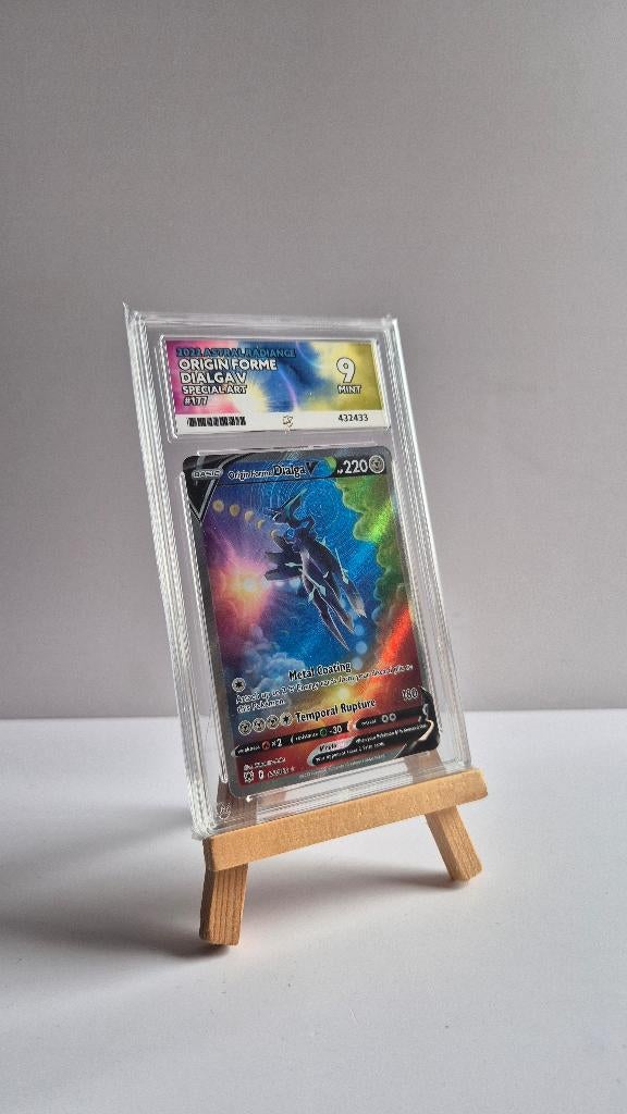 Dialga V 177 - Ace Grading 9 - Pokemon kaart, Ophalen of Verzenden, Zo goed als nieuw, Losse kaart, Foil