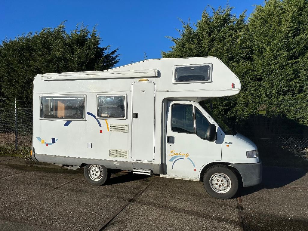 Camper Fiat/Hymer-Swing, Caravans en Kamperen, Campers, Particulier, tot en met 5, Alkoof, Hymer, Fiat, 5 tot 6 meter, Diesel