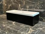 badmeubel 120 cm mat zwart solid wasbak van €1650 nu€650 NEW, 100 tot 150 cm, Nieuw, Ophalen of Verzenden, Minder dan 100 cm
