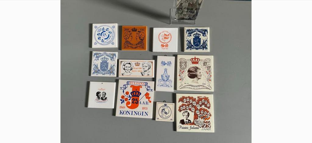 Verzameling Koninklijke Tegeltjes - Oud en Waardevol, Ophalen of Verzenden