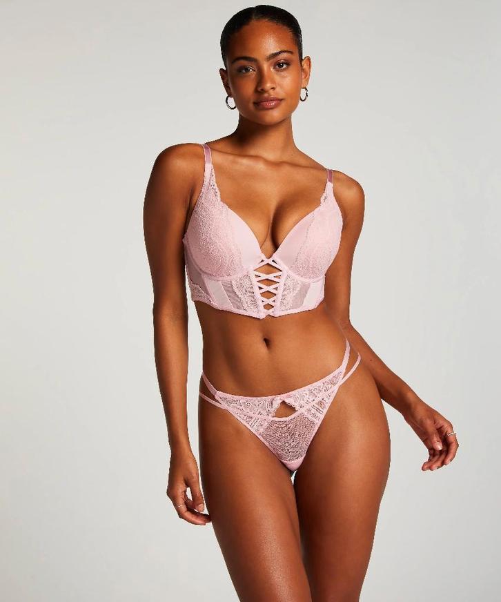 Hunkemöller String Jules Roze maat XS (099), Kleding | Dames, Ondergoed en Lingerie, String, Roze, Ophalen of Verzenden
