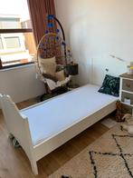 Eenpersoonsbed wit met hartje - Ideaal voor kinderkamer, Ophalen, Gebruikt, 90 cm, Eenpersoons