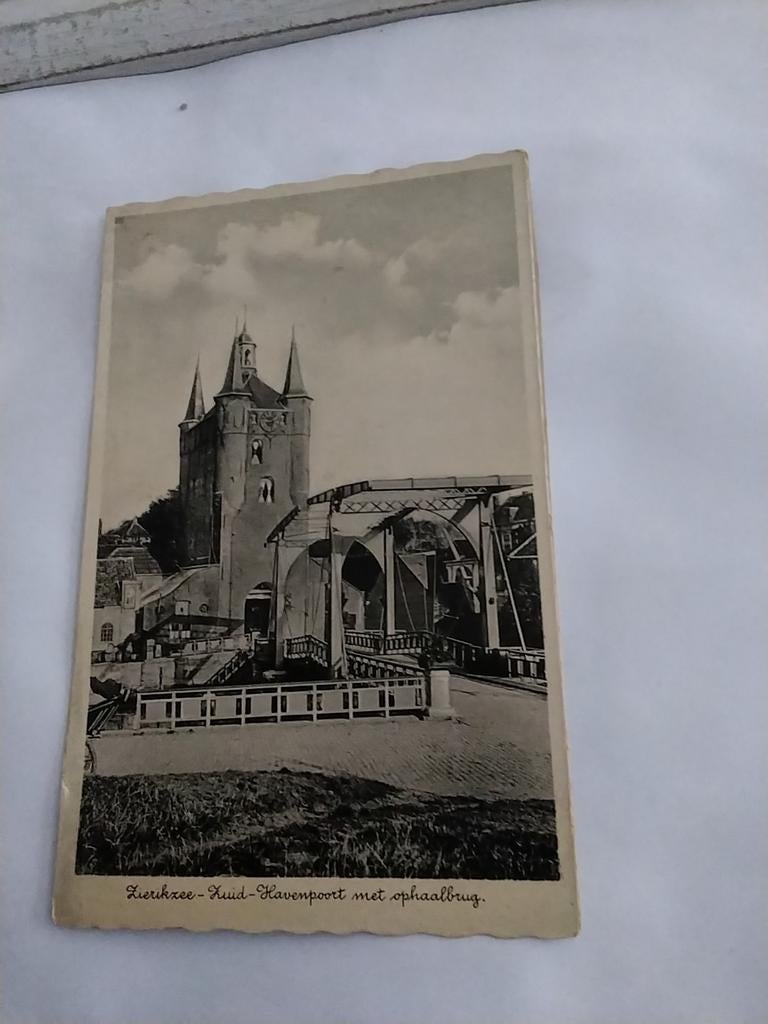 ZIERIKZEE-ZUID. HAVENPOORT MET OPHAALBRUG 1938, Ophalen of Verzenden, 1920 tot 1940, Zeeland