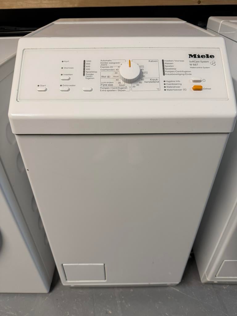 Miele Bovenlader Wasmachine - W667 Compact en Efficiënt, Ophalen, Gebruikt, Bovenlader, 85 tot 90 cm