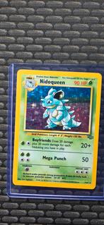 Nidoqueen Base Set 1st Edition Pokémon Kaart, Ophalen of Verzenden, Gebruikt, Losse kaart