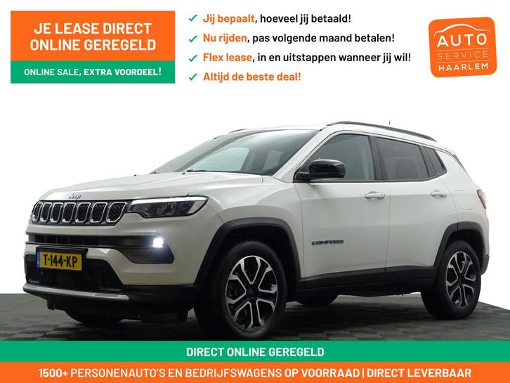 Jeep Compass 4xe 240 Plug-in Hybrid Electric Limited Aut- Dy, Auto's, Jeep, Bedrijf, Te koop, Compass, 4x4, ABS, Achteruitrijcamera