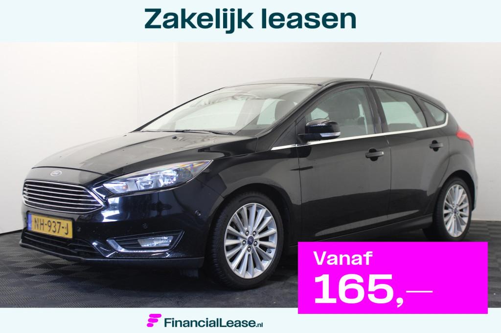 Ford Focus 1.0 Titanium, Stof, Gebruikt, Zwart, Origineel Nederlands
