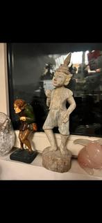 Antique Carved Burmese Dancer, Ophalen of Verzenden