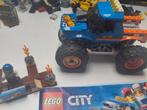 Lego City 60180 Monster Truck met coureur en obstakel, Ophalen of Verzenden, Gebruikt, Complete set, Lego