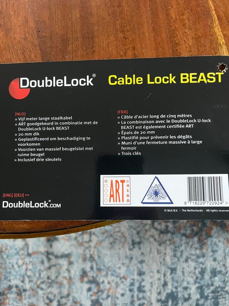 DoubleLock kabelslot, Ophalen, Zo goed als nieuw, Overige typen