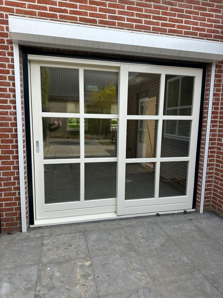 Nette schuifpui met rolluik, Gebruikt, Verzenden, 225 cm of meer, 150 tot 225 cm