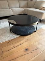 Zwarte salontafel van IKEA 15 euro, Ophalen, 50 tot 100 cm, Rond, Zo goed als nieuw