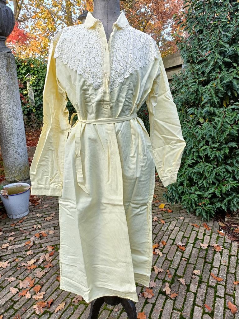 Origineel vintage dames duster ochtendjas peignoir (MZ23), Ophalen of Verzenden, Nieuw
