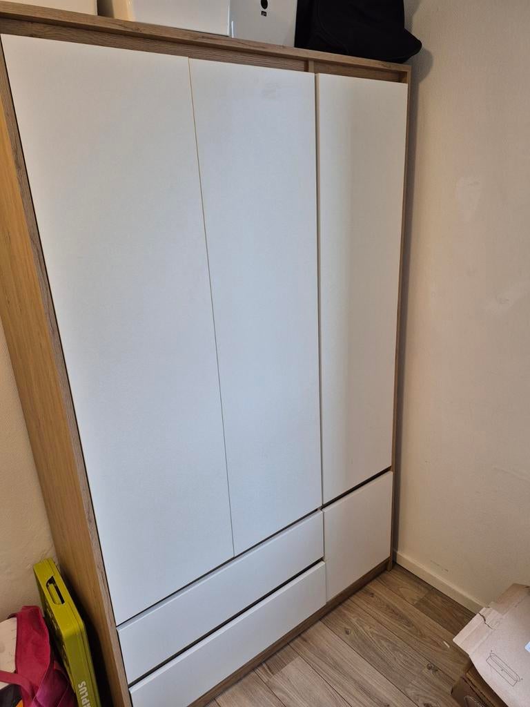 Billund Kledingkast - 119 x 193 cm - Licht Eiken Kleur, Ophalen, Zo goed als nieuw, 50 tot 75 cm, 200 cm of meer