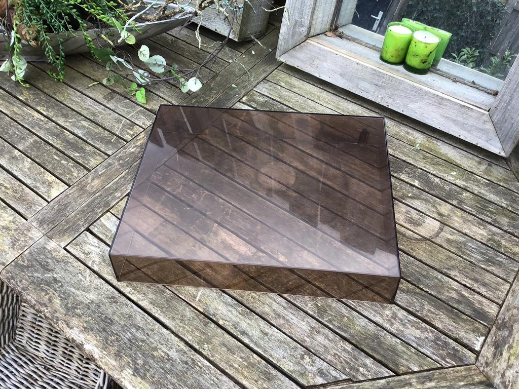 STOFKAP VOOR PHILIPS PLATENSPELER, BRUIN, BREUKVRIJ., Ophalen of Verzenden, Gebruikt, Philips