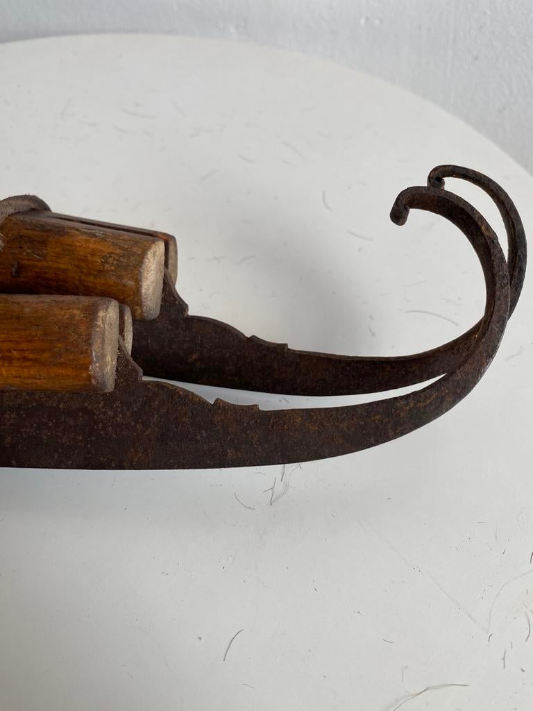 Antieke schaatsen met krul - Decoratief object, Ophalen of Verzenden, Gebruikt, Overige typen, Overige merken
