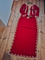 Elegante Rode Marokkaanse Caftan met Gouden Details, Kleding | Dames, Gelegenheidskleding, Maat 38/40 (M), Galajurk, Nieuw, Ophalen of Verzenden