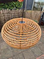 Bamboe Ovale hanglamp, Huis en Inrichting, Lampen | Hanglampen, Ophalen, Gebruikt