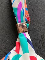 K77 Triumph mt. 36/75C beugel-bikini slip+top gebr.wit/blauw, Blauw, Ophalen of Verzenden, Bikini, Triumph