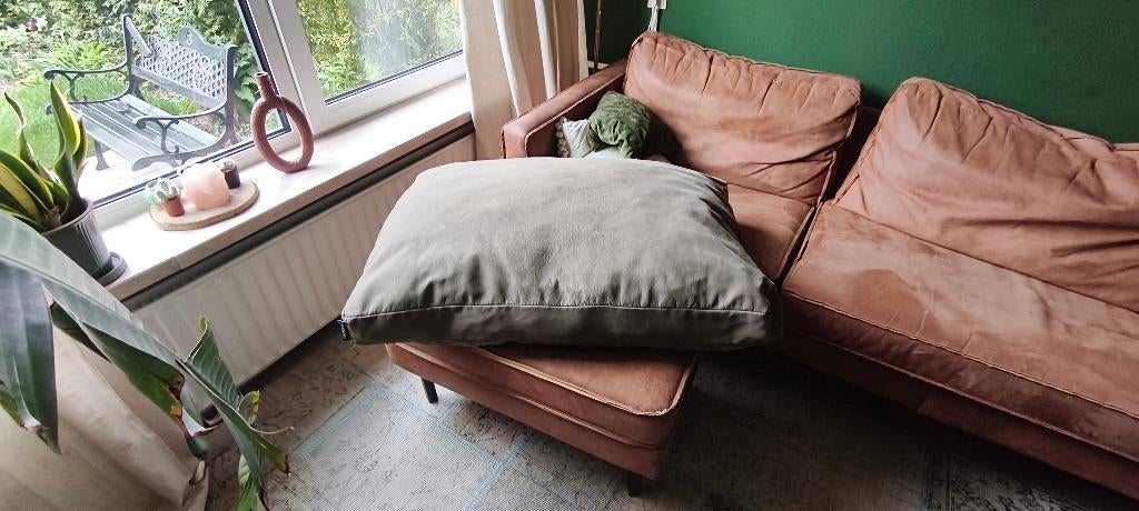 MaxxNobel Hondenkussen – Lederlook – 100x70 cm – Grijs, Ophalen of Verzenden, Zo goed als nieuw