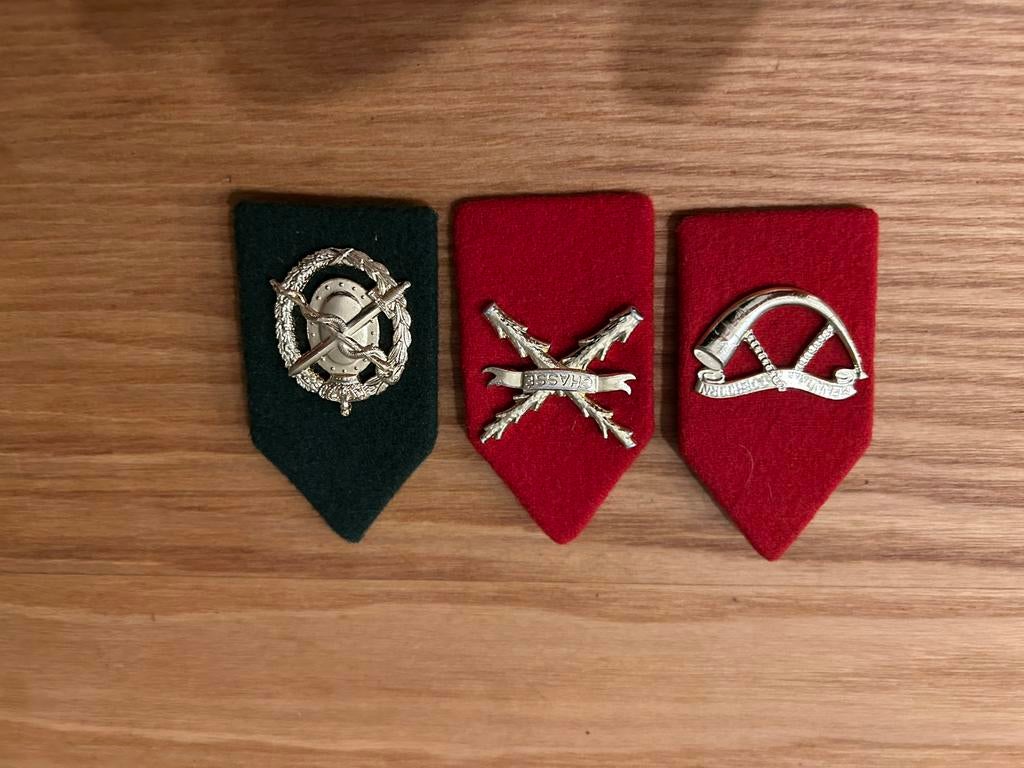 3 Kraagspiegels Koninklijke Landmacht: Coehoorn, Chassé, Gen, Verzamelen, Militaria | Algemeen, Ophalen of Verzenden, Landmacht