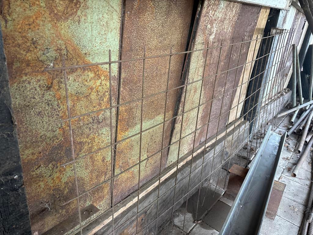 Betonijzer en net, Doe-het-zelf en Verbouw, Metalen, Ophalen, Gebruikt, IJzer