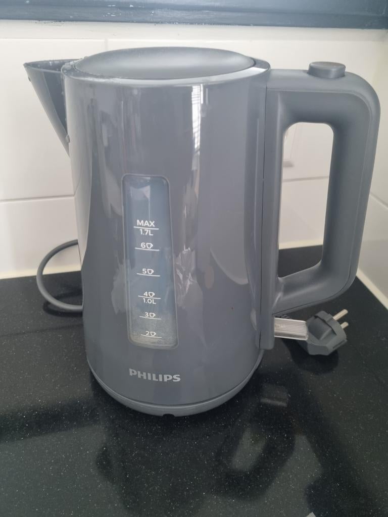 Philips waterkoker grijs 1.7L, Witgoed en Apparatuur, Gourmetstellen, Ophalen, Nieuw, 8 personen of meer