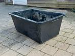 Grote Zwarte Kunststof Plantenbak / Vijverbak, Kunststof, Gebruikt, Balkon, Ophalen of Verzenden