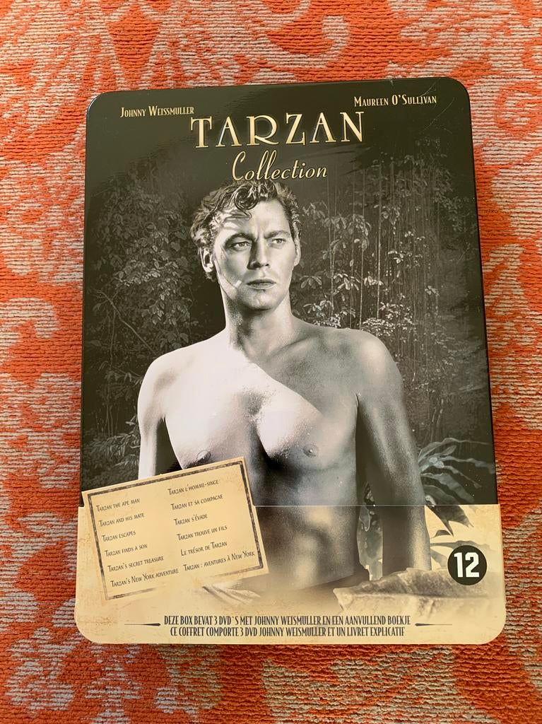 Tarzan Collection in blik met papieren wikkel 3 DVD, Cd's en Dvd's, Dvd's | Klassiekers, Zo goed als nieuw, Actie en Avontuur