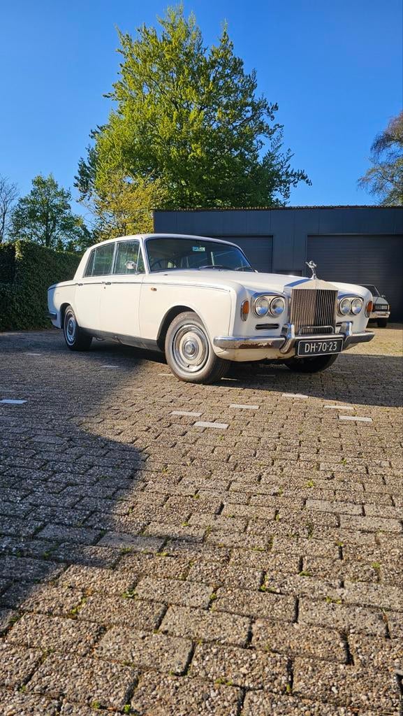 Rolls royce silver shadow 1969, Auto's, Automaat, Achterwielaandrijving, Beige, Wit