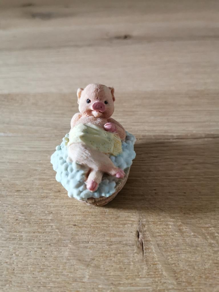 Varken in bad, Verzamelen, Beelden en Beeldjes, Ophalen of Verzenden, Zo goed als nieuw, Dier