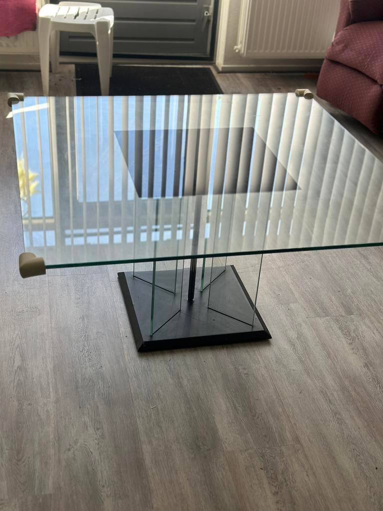 Glazen salontafel / salon tafel – bieden, Ophalen of Verzenden, Gebruikt, Cd's