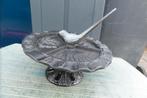 Vogelbad - Vogelvoer plateau - Gietijzer - Diameter 24cm, Ophalen, Gebruikt