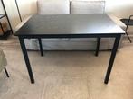 Zwarte compacte eettafel 110 x 70/hoog 76 cm, Ophalen, Zo goed als nieuw