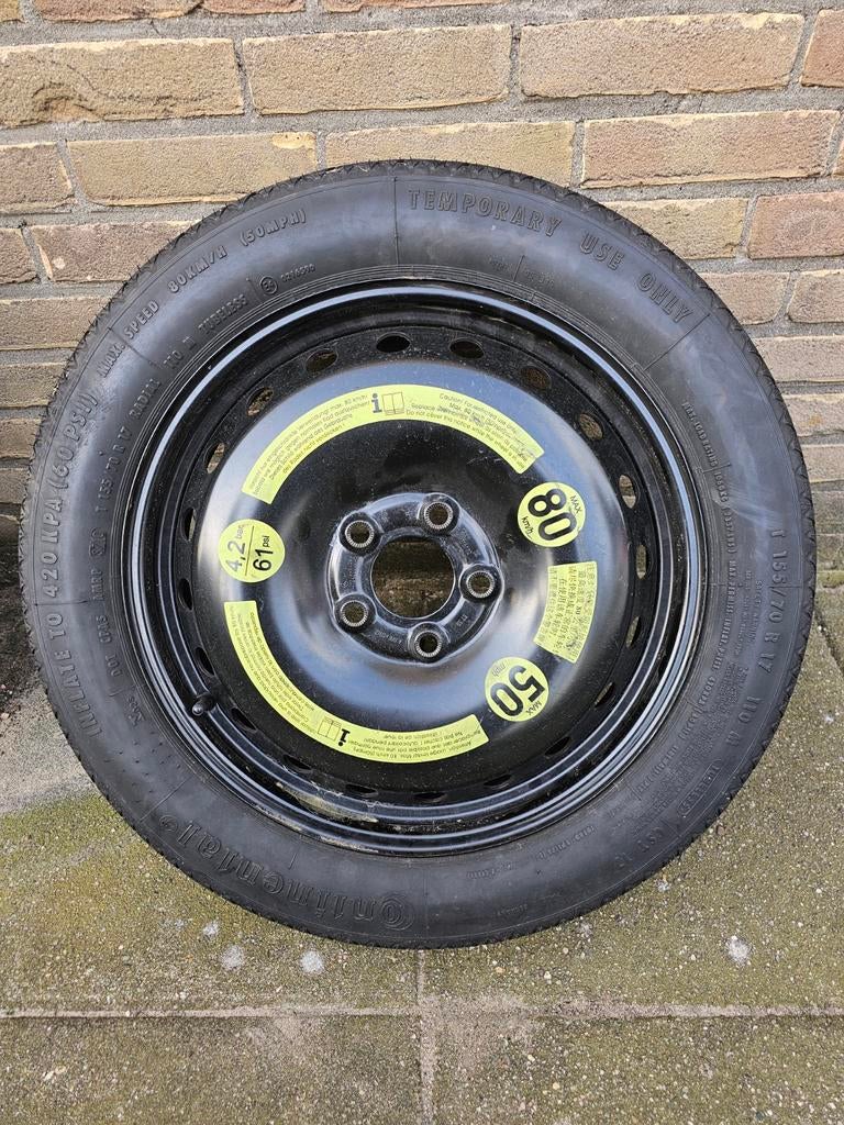 Reservewiel 155 70 R17, Ophalen, Zo goed als nieuw
