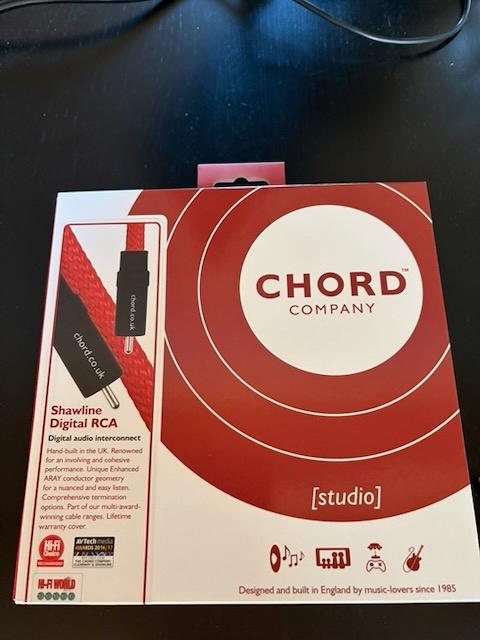 Chord Shawline Digital coax 1m, Audio, Tv en Foto, Audiokabels en Televisiekabels, Ophalen of Verzenden, Zo goed als nieuw, Minder dan 2 meter