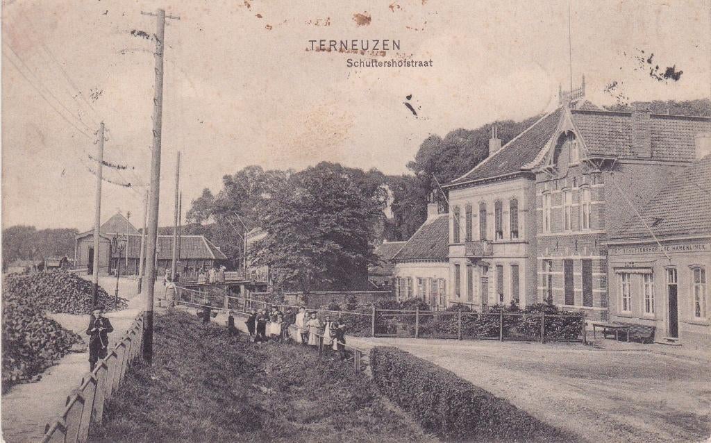 TERNEUZEN   SCHUTTERSTRAAT, Ophalen of Verzenden, Voor 1920, Noord-Brabant