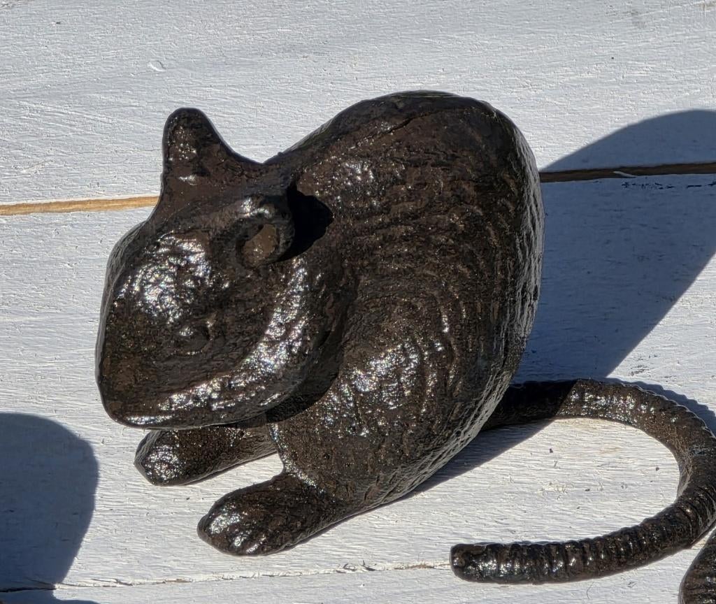 3 MUIZEN / gietijzer / setprijs, Dierenbeeld, Nieuw, Metaal, Info@huisentuindecoratiemarie.nl