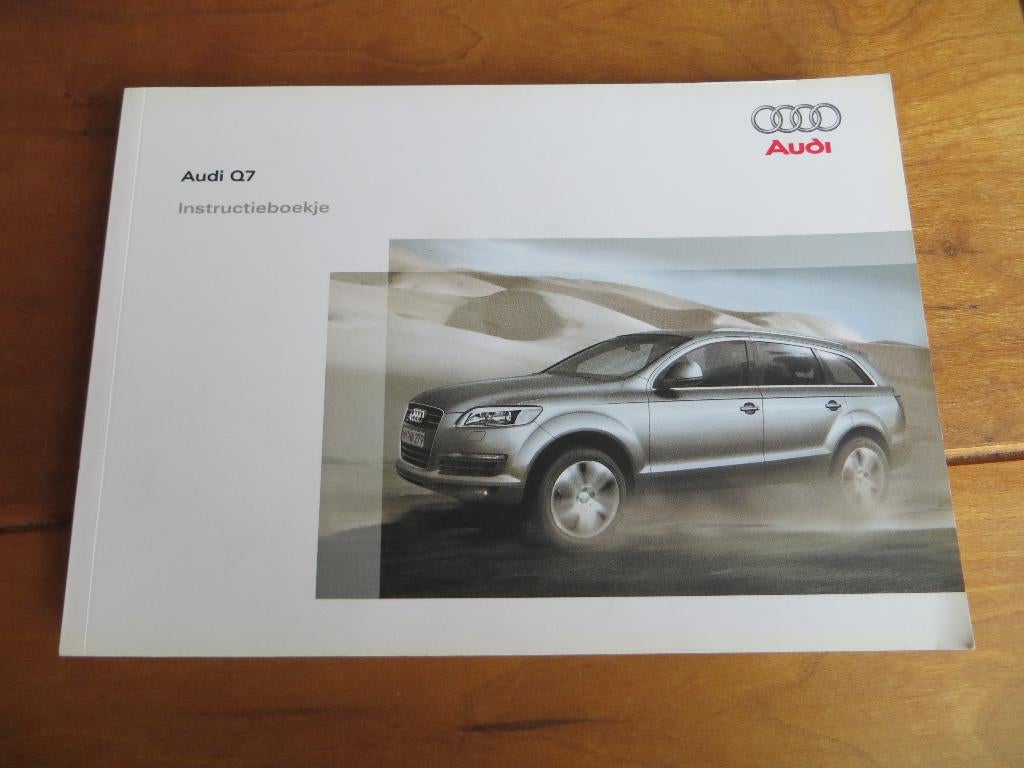 Instructieboek Audi Q7 benzine, Audi Q7 TDI ook V8 +V12 2008, Ophalen of Verzenden