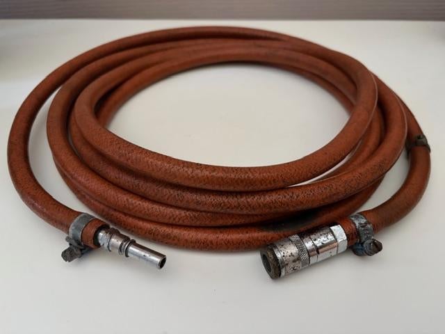 Propaan/Butaan Gasslang 5m met koppelstuk, Ophalen of Verzenden, Gebruikt