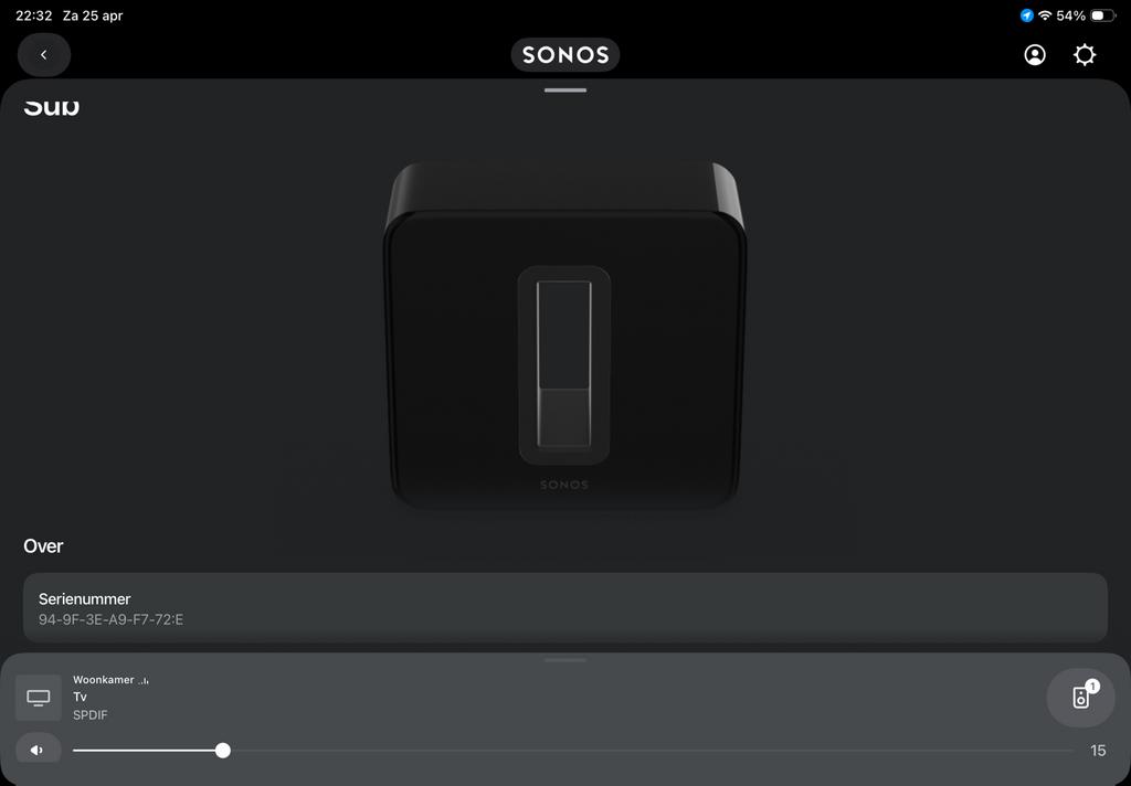Sonos Sub Gen 2 - Draadloze Subwoofer, Audio, Tv en Foto, Luidsprekers, Ophalen, Subwoofer, Zo goed als nieuw, Sonos