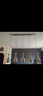 Rvs 5 delig hanglamp, Ophalen, Zo goed als nieuw