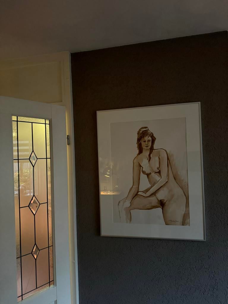 Gesigneerde aquarel van Willem Wolthuis (2005), Antiek en Kunst, Ophalen