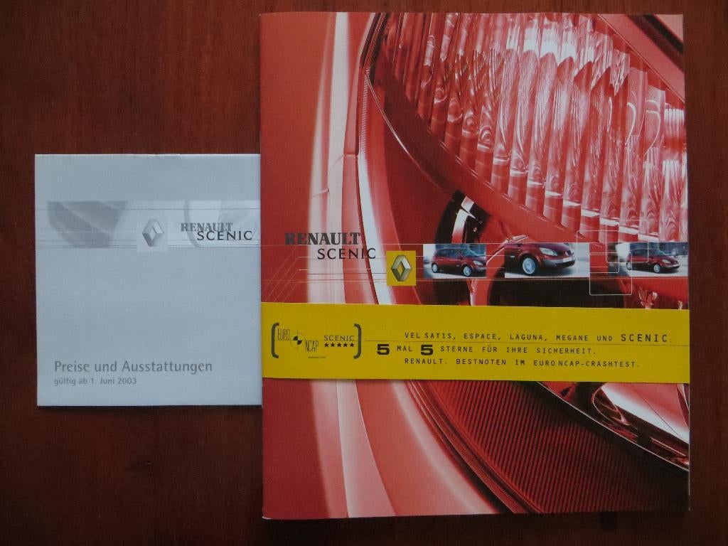Renault Scenic (aug. 2003) + bijlage Preise und Austattungen, Ophalen of Verzenden, Nieuw, Renault