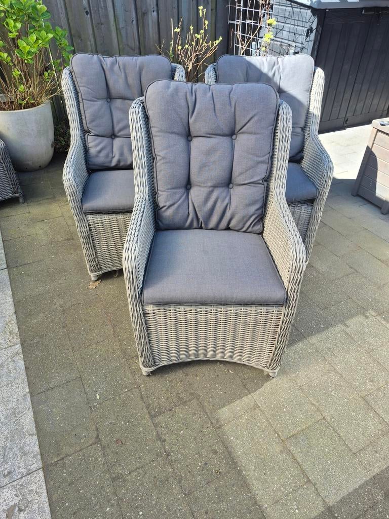 6 mooie tuinstoelen., Ophalen, Zo goed als nieuw, Kunststof