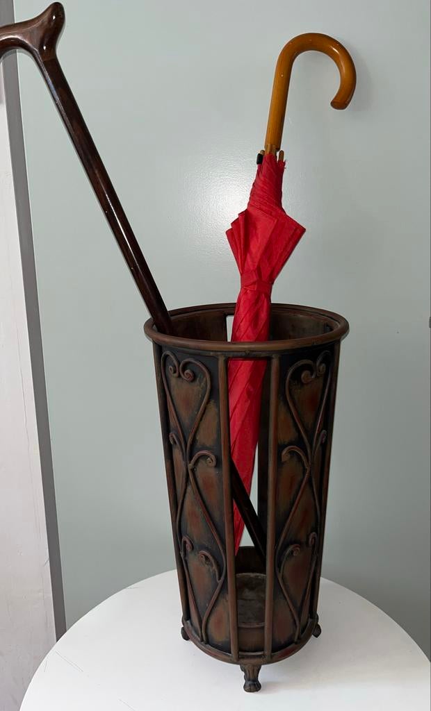 Decoratieve Paraplubak met Wandelstok en Paraplu, Ophalen of Verzenden, Zo goed als nieuw