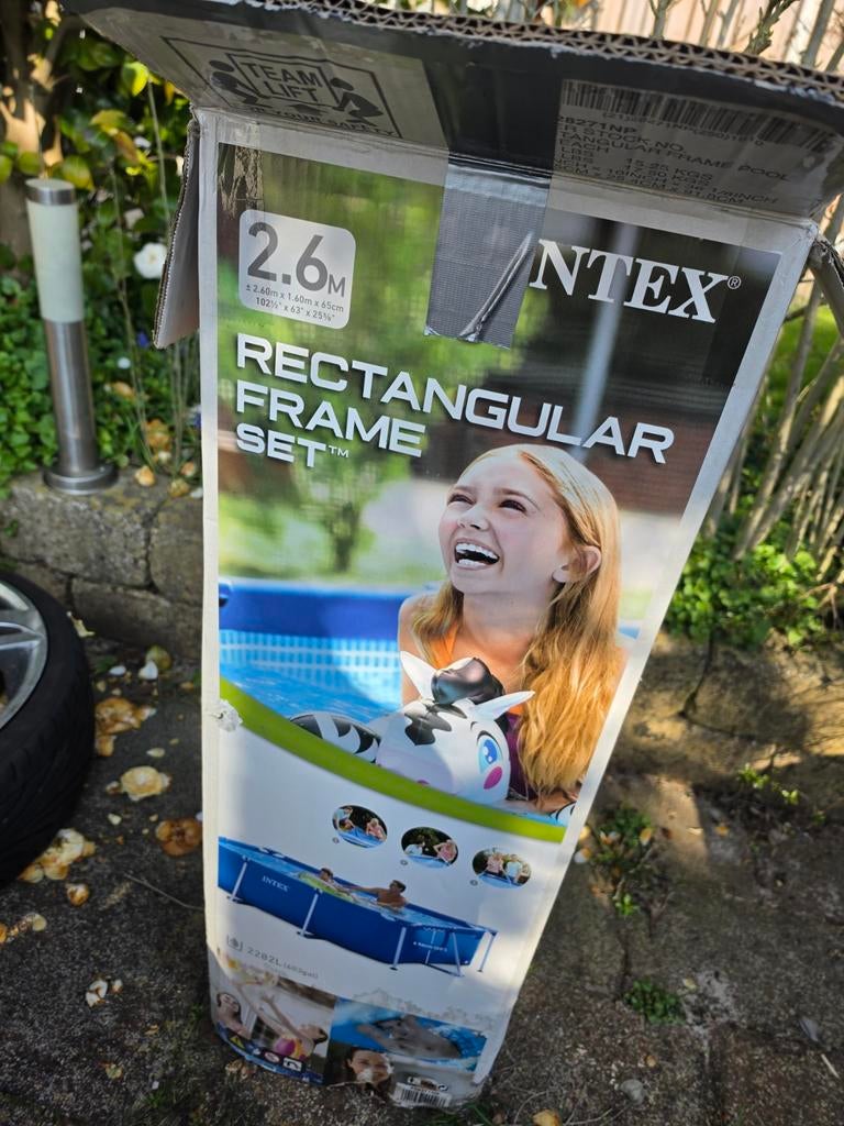 Intex zwembad 260x160x65, Tuin en Terras, Zwembaden, Ophalen